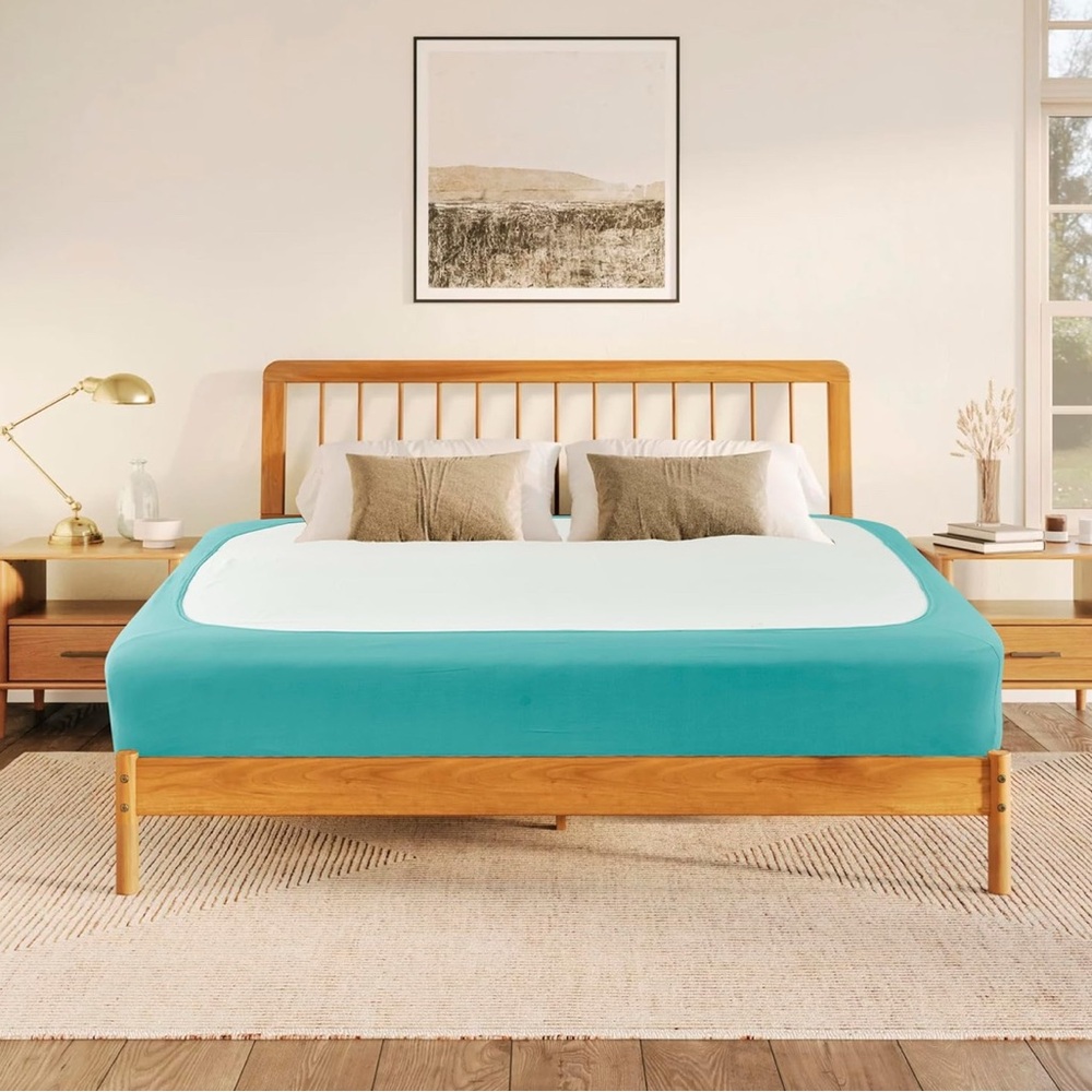 NWT BiscayneBay Decorative Box Spring Cover – King/Cal King – Aqua - Picture 8 of 9